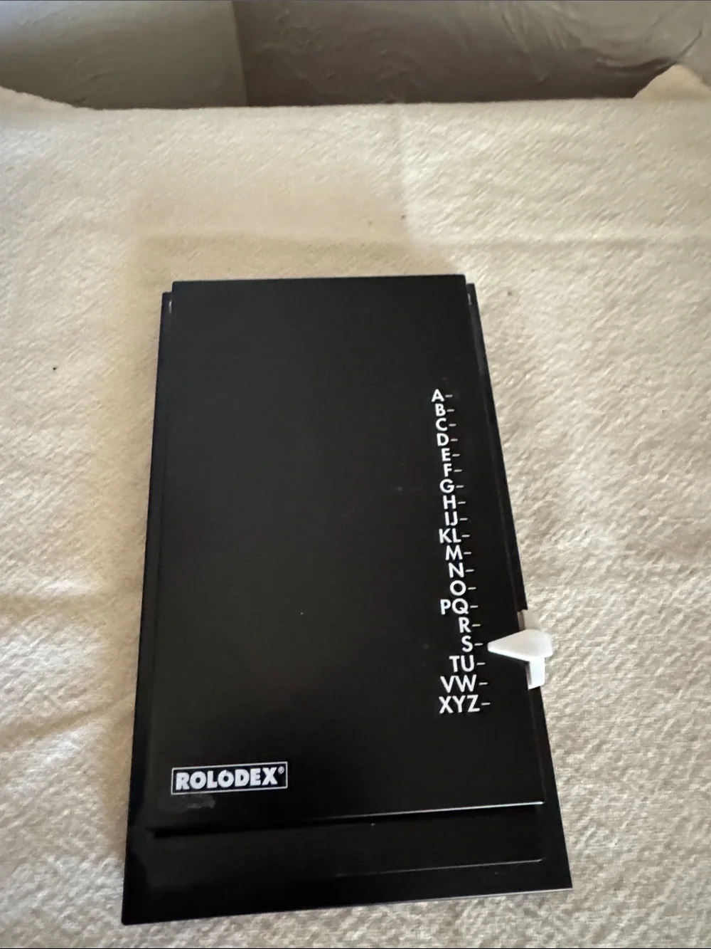 Rolodex Black Desktop Index Organizer - Alphabetical Card File